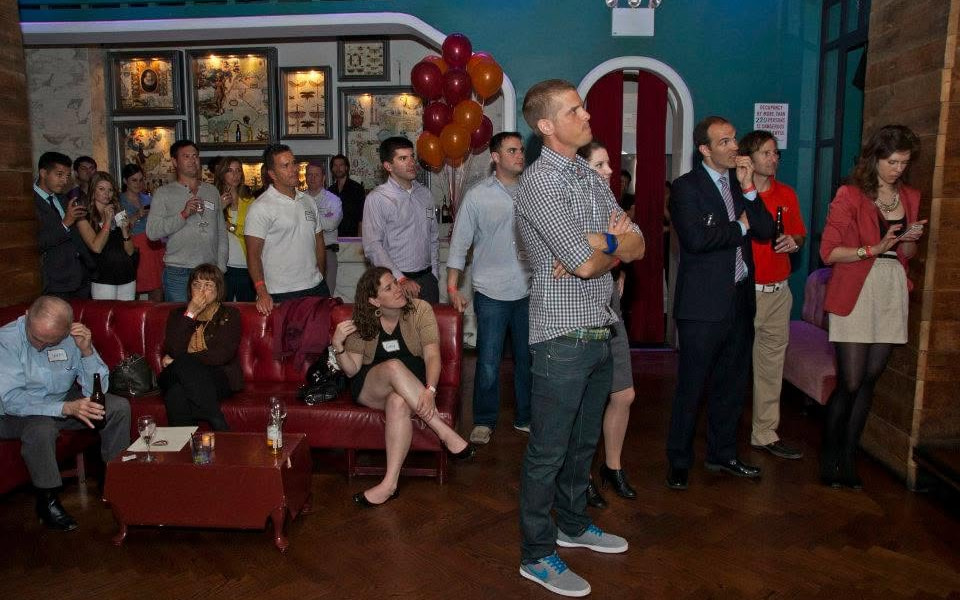 Attendees gathered at a 2012 Manhattan Hokies event in New York