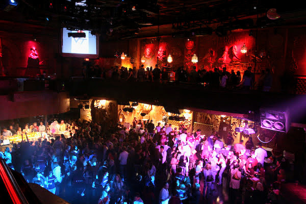 A wide crowd view during Maroon Effect at Webster Hall