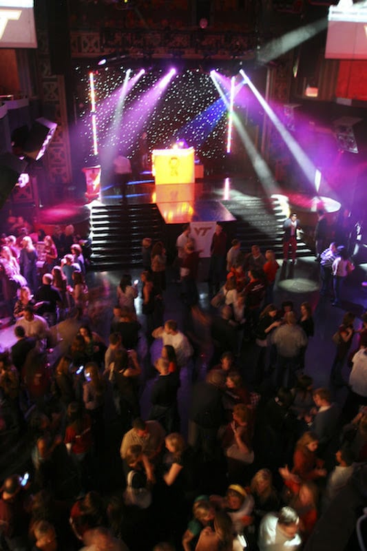 Virginia Tech community members gathered at Maroon Effect